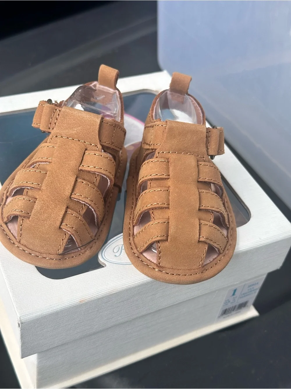 Polo by Ralph Lauren White and Silver Girls Strappy Sandals